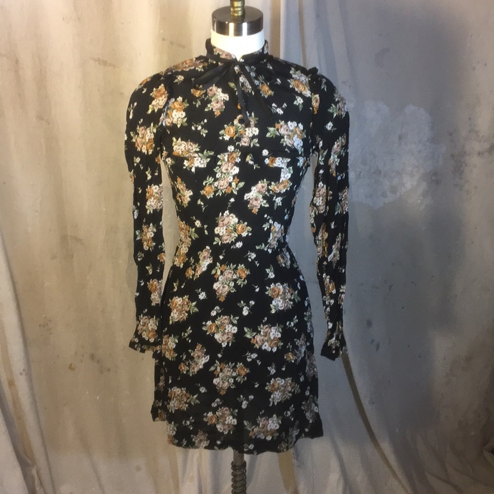 Reformation long sleeved mini dress